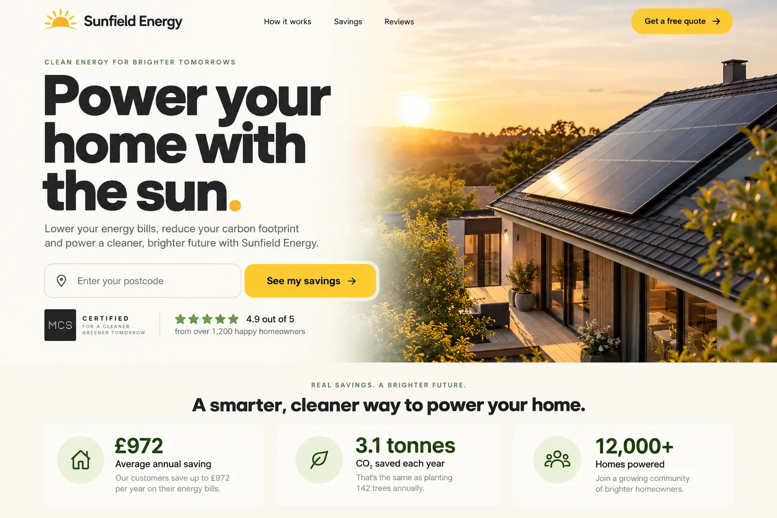 Solar installer designed for Sunfield Energy